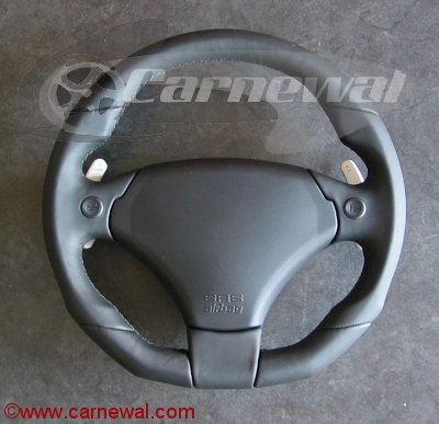 Rascasse 340mm smooth leather with silver shift paddles