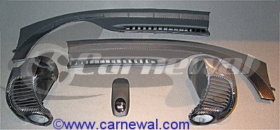 Carbon/leather Dashboard Lining for 996 Cars